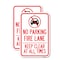 Signmission Fire Lane Keep Clear at All Times with Graphic, 18'' X 24'' 2 Signs, Heavy Gauge Aluminum, 2PK A-1824-2PACK-23984 - alternate 1