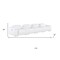 Homeroots 175" White Top Grain Leather Reclining USB Sofa And Storage 643709 - alternate 3