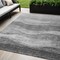 Homeroots 5' X 8' Gray And Charcoal Abstract Washable Indoor Outdoor Area Rug 604978 - alternate 1