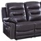 Homeroots 90" Brown Faux Leather Sofa With Black Legs 329417 - alternate 3