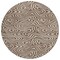 Homeroots 8' Brown And Beige Round Abstract Washable Indoor Outdoor Area Rug 598958 - alternate 6
