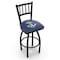 Holland Bar Stool Co 36" Blk Wrinkle US Naval Academy NAVY Swivel Bar Stool, Jailhouse Back L01836USNavA - alternate 1