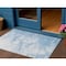 Homeroots 3' X 5' Sky Blue Denim Blue And Silver Abstract Washable Indoor Outdoor Area Rug 582218 - alternate 1