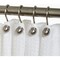 Zenna Home Brushed Nicklel Aluminum Shower Shower Curtian Ball Hook, 12-Count BH04ALBNL - alternate 3