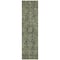 Homeroots 8' Runner Moss Green and Gray Oriental Washable Non Skid Indoor Outdoor Runner Rug 563809 - alternate 6