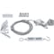 Prosource Anti-Sag Gate Kit, Steel, Silver, Zinc, 18-Piece, For: Outdoor 33198ZCX-PS - alternate 1