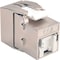 Tripp Lite Keystone Jack, Shielded, Cat6a, Cat6a, Gray N238-001-SH-TFA - alternate 1