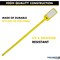 Kable Kontrol Write On Zip Tie Tags, 6in L, 40 Lbs Strength, 1-3/8in x 5/8in Flag Size, 100Pcs, Yellow, 100PK CTWO-NF-6-40-YW - alternate 3