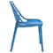 Leisuremod Cornelia Modern Stackable Dining Chair with Cut-Out Tree Design, Transparent Blue, 2PK C18TBU2 - alternate 6