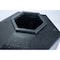 Commercial Zone Products PolyTec(TM) 30  gal Hexagon Institutional Plastic Can, Black, Open Top, Polyethylene, 20 in 737101 - alternate 3