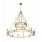Z-Lite Dennison 18-Light Chandelier, 47.5 in W, Signature Brass 4005-18SBR - alternate 2