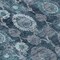 Homeroots 8' Teal Blue And Sky Blue Round Damask Washable Indoor Outdoor Area Rug 588198 - alternate 6