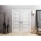 Sartodoors Slab Door Panel 32x80 inches White Solid Core Modern Interior QUADRO4088S-GLOS-32 - alternate 2