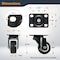 Powertec 2in Caster Wheels Set, 2 w/ Brake, 350 lbs Cap. 360° Swivel, Plate Mounted, PU Castor Wheels 17219 - alternate 4