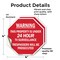Signmission Warning This Property Is Under 24 H, 4 inch X 4 inch, Vinyl Decal, 2PK OC-D-2PACK-4-318 - alternate 4