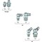 Neiko Grease Fitting Assortment, 110 Piece, SAE, A3 Steel for Angled Grease Guns, Bearing Housings 50463A - alternate 5