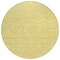 Homeroots 8' Gold Round Floral Washable Indoor Outdoor Area Rug 607364 - alternate 5