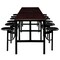 Regency Endure Standing Height Collaborative Table & Chair Set with 12 Pull-Out Stools, Walnut Top 9012-WLT-DVN - alternate 8