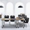 Regency Kee Mobile Adjustable Classroom Table W/ 2 Andy Mobile Chairs, 60 in W, 24 in L, Noble Oak MT6024NOAPCGY40BK - alternate 5