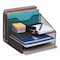 Mind Reader Metal Mesh Vertical File Holder Paper Tray Desktop Organizer, 2-Tier/5-Compartment, Letter, Black MESHBOX5-BLK - alternate 6