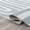 Jonathan Y Maze Abstract Two-Tone Low-Pile Machine-Washable Blue/Cream 2 ft. x 8 ft. Runner Rug WSH309A-28 - alternate 6