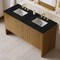 James Martin Vanities Hudson 60" Double Vanity, Honey Oak w/ 3 CM Phantome Eclos Top 435-V60D-HNO-3PHT - alternate 7