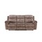 Homeroots 87" Chocolate Velvet USB Sofa With Black Legs 491313 - alternate 3