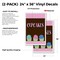 Signmission Cupcakes, Vinyl Decals Only 24 Inch x 36 Inch, Vinyl Decal, 2PK DSB-2436-2PACK-Cupcakes - alternate 2