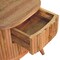 Homeroots 20" Brown Solid Wood Round Two Drawer Nightstand 651566 - alternate 8