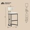 Manhattan Comfort Juno Metal Barstool in Ivory BS1641-1 - alternate 4