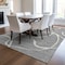 Homeroots 8' X 10' Gray And Ivory Abstract Washable Indoor Outdoor Area Rug 597484 - alternate 4