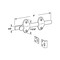 Prime-Line Surface Bolt, 4 in. Long, White Finish (Single Pack) Painted U10267 - alternate 3