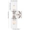 Jonathan Y Jules Edison 16.5" Cylinder 2-Light Iron/Seeded Glass Farmhouse Contemporary LED Wall Sconce, Nickel JYL7577C - alternate 6