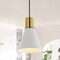 Jonathan Y Apollo 6" 1-Light Mid-Century Modern Iron LED Pendant, White/Brass Gold JYL6131B - alternate 6