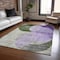 Homeroots 9' X 12' Lavender Purple And Green Geometric Washable Indoor Outdoor Area Rug 604921 - alternate 6