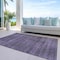 Homeroots 8' X 10' Plum Purple And Gray Striped Washable Indoor Outdoor Area Rug 588121 - alternate 8