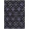 Homeroots 3' X 5' Purple Charcoal And Gray Medallion Washable Indoor Outdoor Area Rug 587716 - alternate 8