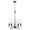 Z-Lite Claudelle 5-Light Chandelier, 24 in W, Matte Black 4014-24MB - alternate 1