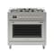 Koolmore 36 in. Stainless Steel Professional Gas range with Legs, . KM-FR36GL-SS - alternate 1