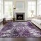 Homeroots 9' X 12' Eggplant Purple And Lavender Abstract Washable Indoor Outdoor Area Rug 582918 - alternate 6