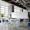 Flash Furniture HERCULES 500 lb. Capacity High Density Navy Vinyl Stacking Chair with Sled Base XU-8700-NVY-B-VYL-30-GG - alternate 3