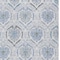 Homeroots 3' X 5' Gray And Denim Blue Medallion Washable Indoor Outdoor Area Rug 587656 - alternate 5