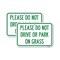 Signmission Please Do Not Drive or Park on Grass 1, 18'' X 24'' 2 Signs, Heavy Gauge Aluminum, 2PK A-1824-2PACK-23292 - alternate 1