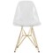 Leisuremod Bristol 5-Piece Modern Dining Set: Round MDF Table & 4 Eiffel Plastic Chairs with Chrome Legs, 5PK BTBL-35BL-CR19CLG4 - alternate 9