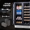 Yeego 24 in.Dual Zone 20-Bottles Wine and 60-Cans Beverage Cooler YG-WF24-23 - alternate 4