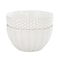 Gibson Elite Earlhart 2 Piece 6 Inch Ribbed Stoneware Cereal Bowl Set in White 750123480M - alternate 3