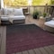 Homeroots 8' X 10' Merlot And Charcoal Abstract Washable Indoor Outdoor Area Rug 588951 - alternate 6
