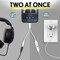 Overtime USB-C to USB-C & 3.5mm Audio and 100W Charging Splitter Adapter, White OADCTC35WH - alternate 6