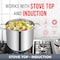 Bakken-Swiss Deluxe 12-Quart Stainless Steel Stockpot with Tempered Glass Lid, Heavy Duty BKSSQ12 - alternate 3