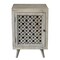 Homeroots 30" Gray Solid Wood Nightstand 489576 - alternate 1